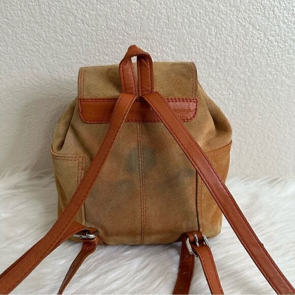 Urban Outfitters 100% Brown Suede Leather Backpack main image 6